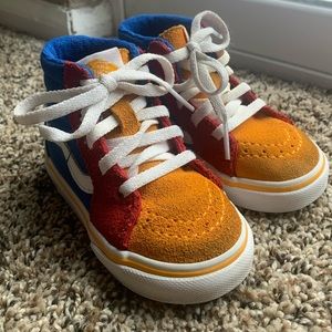 Primary Color Vans Toddler 5